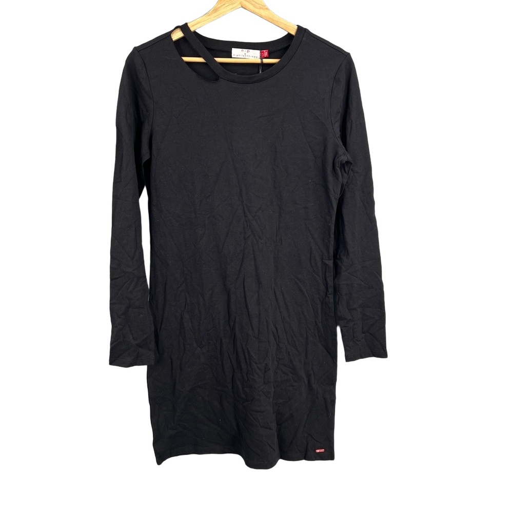 n:philanthropy Dress Black Long Sleeve Cut-Out Detail Size Small New